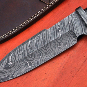 Couteau de chasse en acier Damas Imperial Enterprises, lame fixe pour la survie, le camping, la randonnée, la pêche, utilitaire, 30 cm, bord droit - Product Image 5