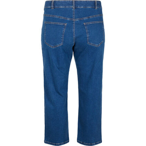 Jeans courts coupe droite taille haute en denim respirant pour femme – Style sexy et tendance – Vente en gros - Product Image 3