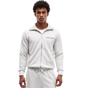 Men Full <b>Zip</b> Winter Tracksuit Set Hooded Jacket Straight Leg Drawstring <b>Trousers</b> Regular Fit Casual Two Piece Eco-Friendly - Product Image 3