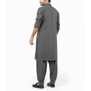 Ensemble Kurta pour homme résistant aux plis, en coton respirant de qualité supérieure, Shalwar Kameez, finition douce, vêtements traditionnels pour homme - Product Image 3