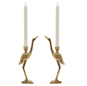 Luxury Gold <b>Bow</b> Candle <b>Holder</b> Wooden Base Metal Candle Stand Elegant Ribbon Design Decorative Tabletop Accent Festive Gift TREND - Product Image 2