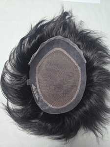 Taz Hair BD - Cabello Virgen Remy Indio para Hombre, para Peluca con Frente de Encaje y Base de PU, con Opciones de Densidad del 90% al 150% - Product Image 5