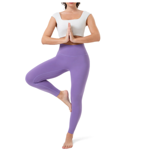 Women's High Waist Lift Yoga <b>Leggings</b> Brushed Seamless Sculpting Stretch <b>with</b> Hidden Waist <b>Pocket</b> Workout Fitness Knitted Pants - Product Image 4