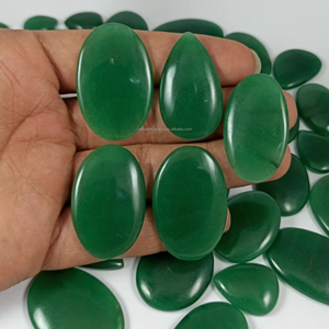 Natural Green Aventurine Cabochon Loose Gemstone Handmade Polished Mix Shape Cabs for Pendant Necklace Silver Jewelry Making - Product Image 1