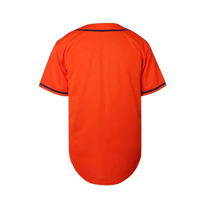 เสื้อเบสบอลโพลีเอสเตอร์ 100% สำหรับผู้ใหญ่ เสื้อเจอร์ซีย์สีพื้นแบบกำหนดเอง ชุดยูนิฟอร์มทีมเบสบอล ราคาสมเหตุสมผล - Product Image 2