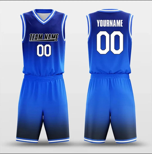 Conjunto de Camiseta y Pantalones Cortos de Baloncesto Sublimados Personalizados, Nombre del Equipo 00, Cuello en V, Sin Mangas, Poliéster que Absorbe la Humedad, Corte Atlético - Product Image 5