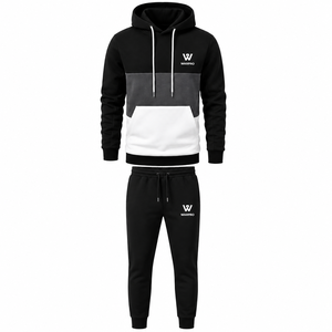 2026 New Design <b>Boys</b> Heavyweight Tracksuit Custom Logo Silk Screen Printed Two Piece Jacket Pants Set Breathable Athletic - Product Image 1