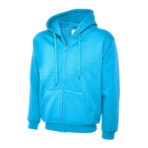 Sweat-shirt à capuche zippé en molleton pour homme, de haute qualité, OEM ODM, personnalisé, nouvelle tendance, couleur unie, coupe classique, en coton, décontracté, pour l'automne - Product Image 6