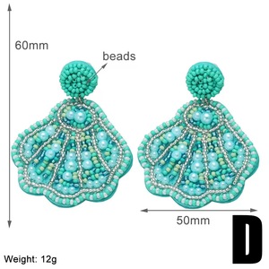 Boucles d'oreilles clous flamant rose perlées pour femme, bijoux de mariage bohèmes, forme animale en cristal et strass, tendance - Product Image 3