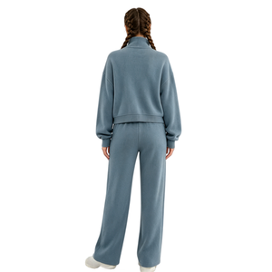 Custom Women's Winter Solid Hoodie Running Tracksuit Set Lightweight <b>Jacket</b> Joggers Private Label Wholesale - Product Image 2