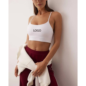 Sujetador Deportivo Personalizado para Yoga y Running, Ligero, Color Blanco, Alta Calidad, Top Deportivo para Mujer, Ropa de Entrenamiento - Product Image 1