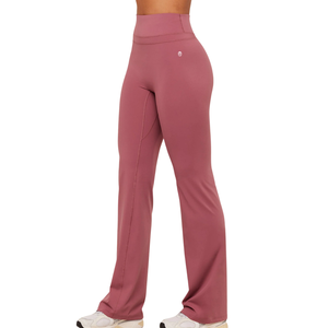 High Waisted Custom Flare Yoga Pant Women Bootcut Gym Leggings Wide Leg Workout Tights Soft <b>Tummy</b> <b>Control</b> Pants Sportswear - Product Image 4