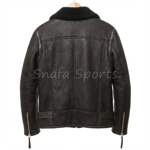 New 2026 Wholesale Men <b>Fur</b> <b>Lined</b> Leather <b>Jacket</b> Winter Motorcycle Style Fashion & Streetwear <b>Fur</b> Men Leather <b>Jacket</b> - Product Image 2