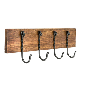 Classic Metal Wall <b>Hook</b> Single Coat Hanger Rust Resistant for Home Bathroom Clothing Storage Installation with Drill - Product Image 5