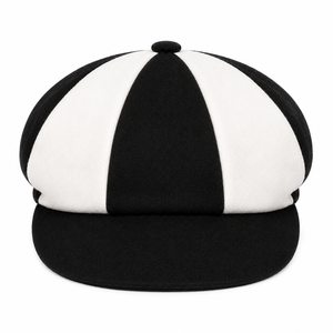 Gorra de Cricket de Ocho Paneles de Color Sólido Personalizada de Alta Calidad, Gorra Clásica Vintage con Bordado 3D Transpirable de Mezcla de Lana a Rayas - Product Image 3