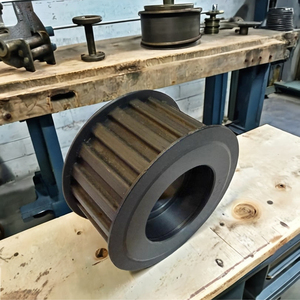 ลูกรอกไทม์มิ่งแบบมีแบริ่ง 20T H150 ขนาด 35 มม. สำหรับสายพาน วัสดุอะลูมิเนียมและเหล็ก พร้อมหน้าแปลนเคลือบดำด้วยกระบวนการอโนไดซ์ - Product Image 4