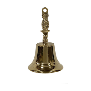 Hand <b>Bell</b> Modern Style <b>Brass</b> Polished Decorative Table <b>Bell</b> Ornate Pineapple Handle Home Office Hotel Reception Wedding Cere - Product Image 6