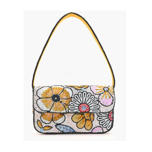 Handmade Beaded <b>Sequined</b> Shoulder Bag Embroidered Fruit Design Zipper for Women Bohemian Fashion Party Shopping Travel - Product Image 6
