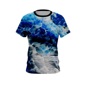 Men's Blue Crew Neck <b>T</b>-<b>Shirt</b> 100% Cotton Breathable Knitted High Quality <b>Spark</b> Clothing Summer Casual Style - Product Image 2