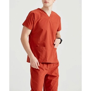 wholesale Custom Medical Scrub <b>Sets</b> for Men and Women V Neck Short Sleeve Nurse Uniforms with Jogger Pants Hospital <b>Doctor</b> Suit - Product Image 4