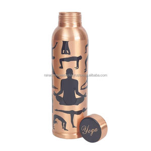 Postura de Yoga de calidad Superior, recipiente de agua de cobre grande, beneficios para la salud de Ayurveda, uso de botella de cobre para viajes - Product Image 2