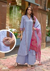 New Arrival Designer <b>Kurti</b> For Ladies Heavy Thread & HandWork Viscose Silk Fabric Indian Ethnic Wear Festive Season Wear Dress - Product Image 2