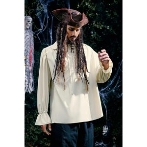 Người Đàn Ông Của Thời Trung Cổ Cướp Biển Phục Hưng Trang Phục Cosplay Gothic Victoria Ma Cà Rồng Tops Phù Hợp Với Rãnh Truyền Hình Hải Quân Cảm hứng Cho Giáng Sinh - Product Image 1
