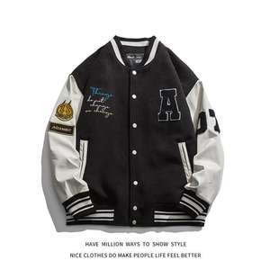 Hot Selling Men's Custom Varsity <b>Jackets</b> Casual Winter High Street Popular XS XL Lightweight Stand Logos/<b>Patches</b>/Labels Plain - Product Image 4