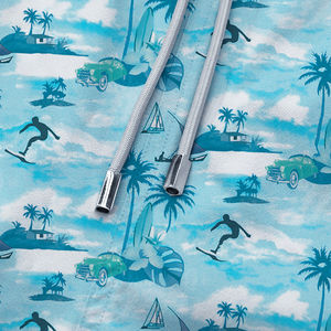 Shorts de bain pour hommes, style urbain, couleur unie, séchage rapide, respirants, avec cordon de serrage et poches, pour le surf et la plage - Product Image 2