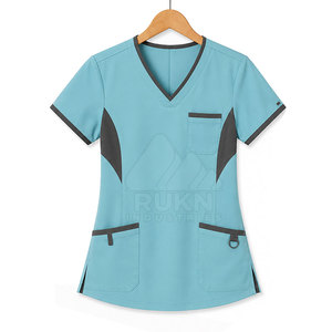 Meilleur Choix Ensemble de Blouse et Pantalon Tricoté pour Femme – Tenue Médicale de Haute Qualité pour Infirmière, Personnel de Santé, Médecin, Hôpital - Product Image 3