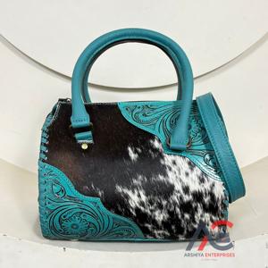 Nouveau Sac Speedy en Cuir de Vachette Véritable Fait Main, Motif Floral Gravé, Style Western, Grande Capacité, Sac de Voyage Week-end, Vente en Gros OEM - Product Image 1