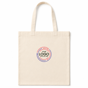 Sac fourre-tout en coton personnalisé avec logo sur mesure |   Sac de courses en toile réutilisable, taille personnalisable, pour cadeaux, promotionnel, écologique - Product Image 1