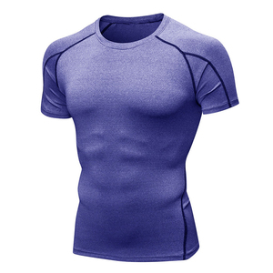 Camiseta de Gimnasio con Bordado Personalizado para Hombre, Camisetas Casuales de Fitness, Ropa Deportiva de Marca de Lujo, Tops Anti-Pilling para Entrenamiento, Proveedor - Product Image 1