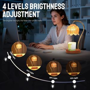 Regalos de Navidad y Cumpleaños para Mamá, Lámpara Calentadora de Velas Eléctrica con Regulador de Intensidad, Calentador de Fragancias con Temporizador para el Hogar - Product Image 5