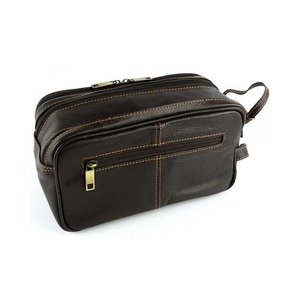 Handmade Genuine Leather Waterproof Foldable Toiletry Storage <b>Bag</b> Travel Dopp Kit <b>Mens</b> <b>Wash</b> <b>Bag</b> Shaving Organizer Zipper Carry - Product Image 6