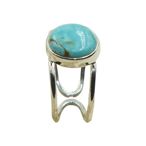 Natural Turquoise Gemstone 925 Sterling Silver <b>Ring</b> Handmade Adjustable Open Band Boho <b>Statement</b> <b>Ring</b> Women Jewelry for unisex - Product Image 1