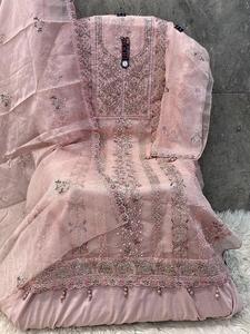 Designer Heavy Organza Zarkan Work Salwar Kameez avec Dupatta New Parties Collection pour les vêtements indiens et pakistanais - Product Image 3