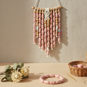 Perles en verre soufflé de luxe rouge et blanc |   Perles décoratives élégantes faites à la main de 12 à 28 mm pour la création d'accessoires créatifs DIY - Product Image 5