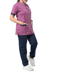 Conjuntos de Uniformes Médicos para Hospital, Unisex, de Verano, Manga Corta, Elásticos, de Dos Piezas, Poliéster y Spandex - Product Image 2