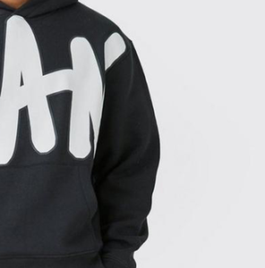 Chándal con estampado puff para hombre, con letras blancas, estilo urbano, largo completo, corte regular, para otoño, transpirable. - Product Image 2