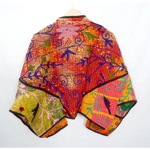 New Designer Casual Wear Outfit Fashion Cotton kantha <b>jacket</b> Designer Long Sleeve Handmade Kantha <b>Jacket</b> With <b>mandarin</b> <b>collar</b> - Product Image 6