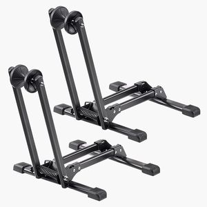 Set di 2 Portabiciclette in Lega di Alluminio Antiruggine, Supporto Pieghevole per Biciclette da 20-29 Pollici, Compatibile con Mountain Bike e Bici da Strada - Product Image 1