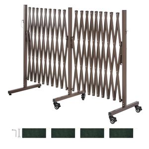 Barriera di Sicurezza Portatile Pieghevole Espandibile a Doppio Lato da 20FT con Ruote Bloccabili - Prodotti per la Sicurezza - Product Image 1