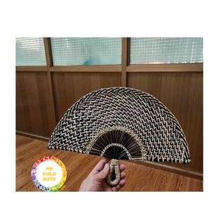Woven <b>Straw</b> Fan Supplier Vietnam Premium Handmade Wholesale OEM ODM Bulk for Home Decor Brands - Product Image 2