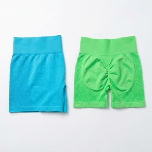 Pantalones cortos de Yoga de cintura alta para mujer, pantalones cortos deportivos elásticos y cómodos, ropa de entrenamiento transpirable para Yoga, Pilates, gimnasio y Fitness - Product Image 2