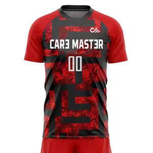 ชุดยูนิฟอร์มฟุตบอลชายแบบใหม่ คุณภาพดีที่สุด ออกแบบตามสั่ง ระบายอากาศได้ดี เหมาะสำหรับการฝึกซ้อม พร้อมบริการ OEM - Product Image 4