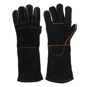 Gants de soudage en cuir de vachette de qualité supérieure résistants aux hautes températures avec ligne ignifuge - Product Image 4