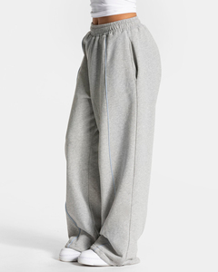 Pantalon évasé décontracté en molleton de coton respirant et écologique pour femme, taille élastique avec cordon de serrage et poches – Collection Hiver, Meilleures Ventes - Product Image 6