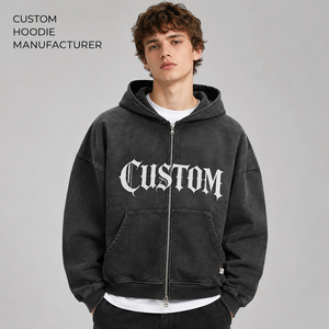 Sweat-shirts en coton en gros, molleton filé à anneaux, broderie personnalisée pour marques de vêtements, marque privée, livraison rapide - Product Image 6
