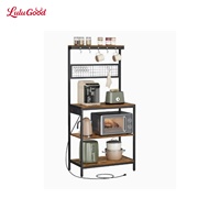 Étagère de rangement multi-niveaux sur pied au design moderne pour cuisine et salon